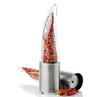 AdHoc Pepe Chilischneider – manuelle Chilimühle mit Edelstahl-SchneidWerk | Gewürzmühle für getrocknete Chilischoten | kompakter Chili Zerkleinerer | Handmühle für Küche & als Geschenkidee