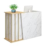 【Polyvalent et élégant】avec son design épuré, moderne et raffiné, ce comptoir de réception s'intègre parfaitement à une variété d'environnements. Idéal pour les hôtels, les centres commerciaux, les salons de beauté, les salons de coiffure et autres espaces professionnels, il allie esthétique et praticité pour créer une atmosphère accueillante et raffinée.