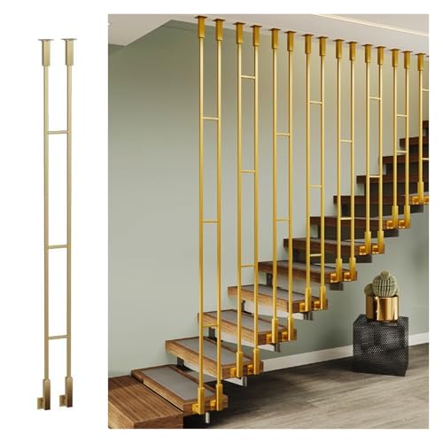 Customizable Iron Baluster Spindles for Staircase and Deck, Metal Waterproof Rust-proof, Easy Installation