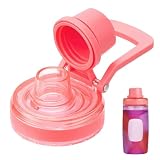 Prurex Replacement Spout Lid for Bubba Water Bottle 16 OZ, Portable Water Bottle Caps for Bubba Flo, BPA-Free & Leak-Proof (Red)
