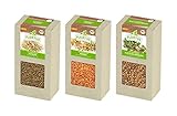 FLORTUS 2000-0569 Keimsprossen Set 'Einsteiger' mit 3 Sorten (600 g) (BIO Keimsprossen)