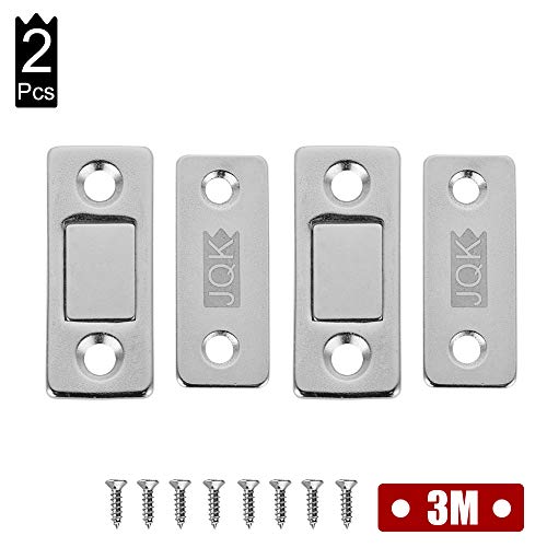 JQK Cabinet Door Magnets, Ultra Thin Magnetic Catch Furniture Latch for Sliding Door