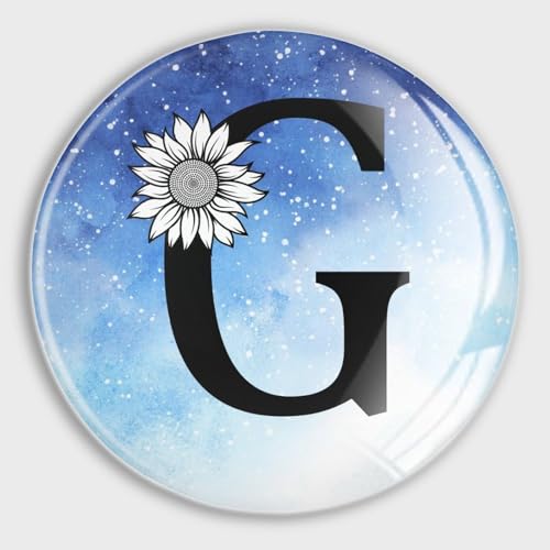 Aimants réfrigérateur marguerite initiale G pour mémo - 2