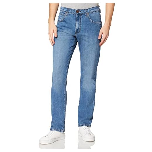 Wrangler Arizona Straight Jeans Vaqueros, Fuse Blue, 34W / 30L para Hombre