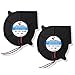 SoundOriginal 12V DC Brushless Blower Cooling Fan 75x75x30mm, 2pin, Dual Ball Bearing, Computer Fan, Multi Use, Black, US Support (2, 12V 75x75x30)