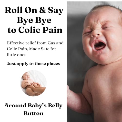 Image of Burpee Tummy Roll On for Baby Colic | 10ml (Pack of 2) Hing Roll On for New Born Baby 3 Months + | ISO Certified Ayurvedic Plant Based Stomach Gas Relief Roller for Babies & Kids | No Microplastic