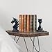 Chess Decor Bookends 6.57 x 5.91 x 1.18 Inches Giant Chess Pieces Decorative Book Ends for Shelves Ideal Gift for Chess Enthusiasts