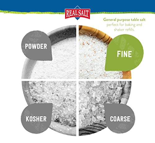 Redmond Real Salt - Ancient Fine Sea Salt, Unrefined Mineral Salt, 26 Ounce Pouch (4 Pack) #TOP6