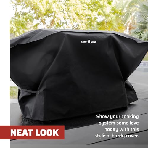 Image of Camp Chef Gridiron 36 Patio Cover - Durable Outdoor Flat-Top Grill Cover with Form-Fitting Straps for Gridiron 36