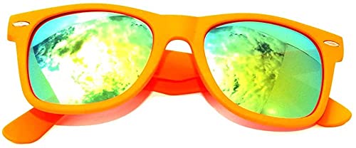 Image of OWL Retro Vintage Sunglasses Colorful Mirror Lens Matte Frame 3,5,6,10,12,14 Pairs