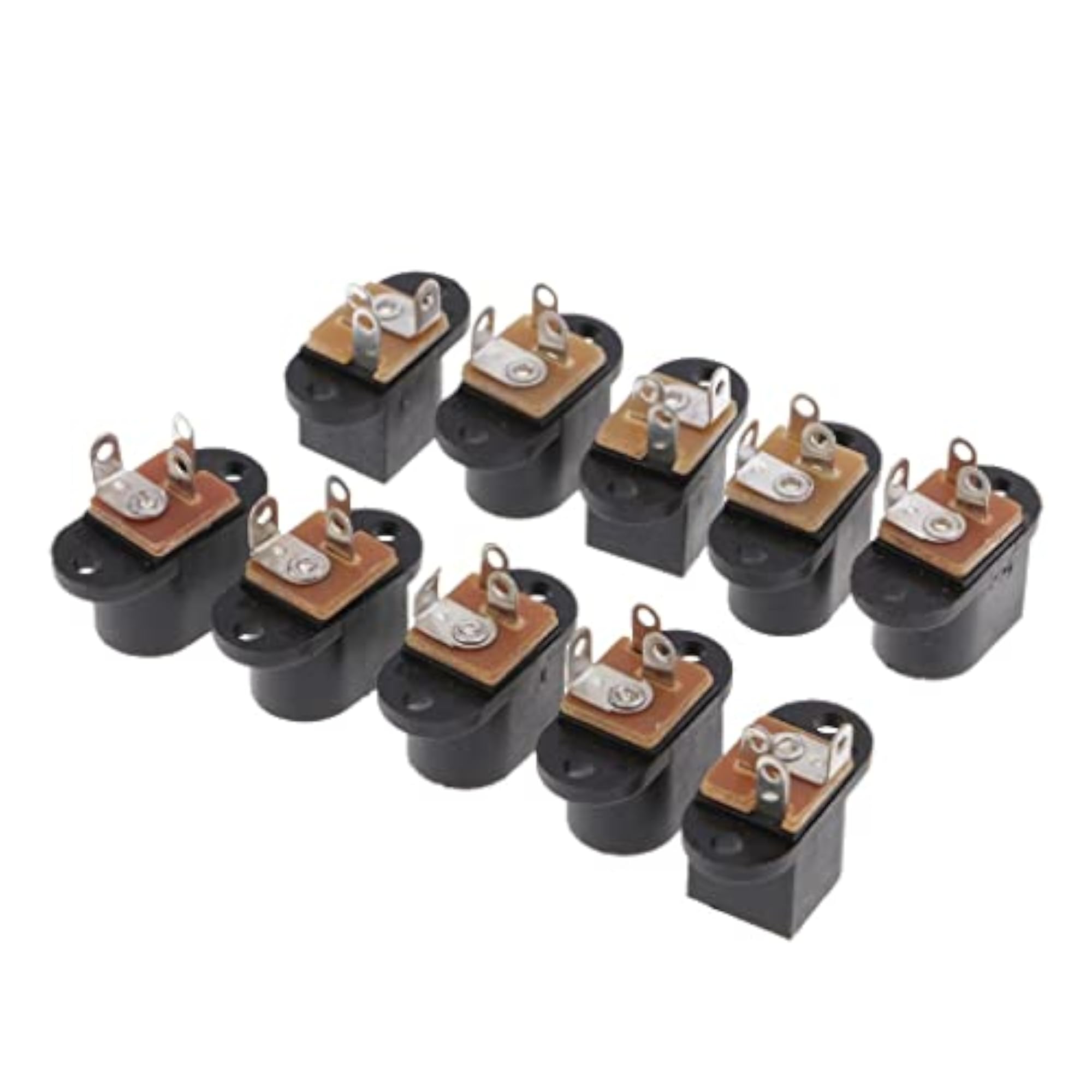 10 Pieces DC Power Supply Female Jack Socket 5.5x2.1mm