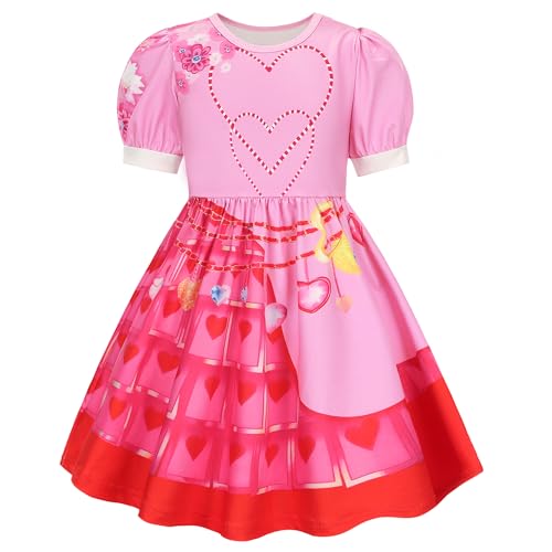 Disfraz rosa princesa para niñas 7 piezas talla 11-12 años miniatura 2