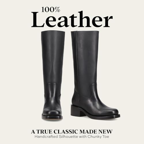 Frye Campus 14L Iconic Tall Boots for Women Crafted from Signature Montana Leather with Genuine Stitch Welt Construction and Stacked Leather Heel view 6