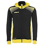 uhlsport company france Material de calidad Uhlsport Goal Tec Cazadora con Capucha, Hombre, Negro/Amarillo Lima, L