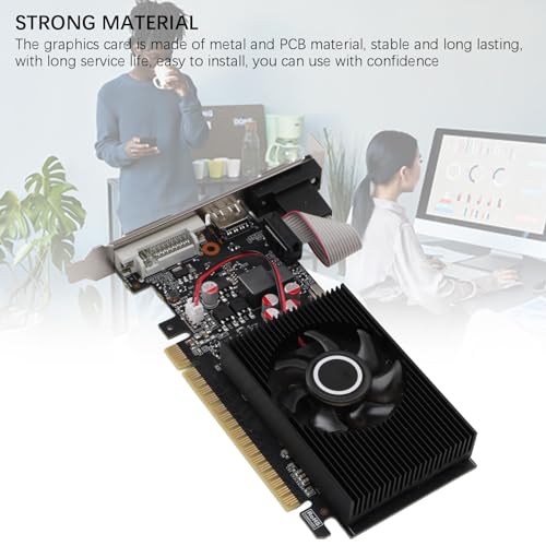Scheda Grafica GPU GT740 da 4 GB a 128 Bit con Architettura Fermi, Scheda Video PCI Express 3.0 con Ventola Raffreddata Ad Aria e RAM DDR3 da 4 GB, per PC Desktop con Supporto - Scheda video - Immagine 5