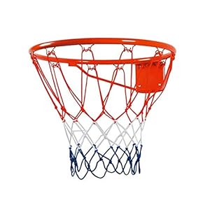 AngelSports 46cm Basketballkorb mit Dreifarbigem Netz