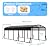 SYLVIERA 12x25FT Heavy Duty Metal Carport - Reinforced Galvanized Carport Canopy for All-Weather Shelter, Enhanced Wind Resistance for Boats, Cars, Trucks and Tractors