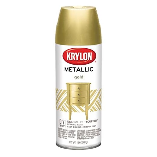 KRYLON DIVERSIFIED BRANDS K01706 Krylon Spray Paint, Gold 11 Ounce (Pack of 1)