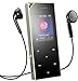 16GB MP3 Player Bluetooth 4.0 with Speaker, AGPTEK A05ST Metal Touch Button Music Player with Armband for Sports, Supports FM Radio, Voice Recorder, 128GB Expanding, Silver