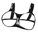 EXLATEX Ladies Latex Rubber Fetish Bra Bra with Cut-out Breasts 0.6mm (Large, Black)