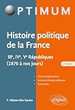  Histoire politique de la France - IIIe, IVe, Ve Républiques (1870 à nos jours)