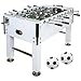 Produktbild GAMES PLANET Kickertisch Leeds in 6 Farben, Tischfußball, Tischkicker, inkl. 4 Bälle + 2 Getränkehalter, ca. 60kg - Weiß