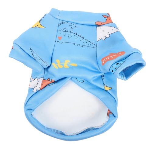 BAZEITFLOW 可愛いカートゥーンデザインの冬用ペット服 小型犬 猫用 防寒 洗