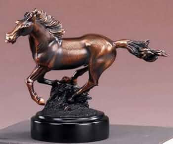 Amazon.co.jp: 西洋彫刻 走っている馬の像 ギャロッピング