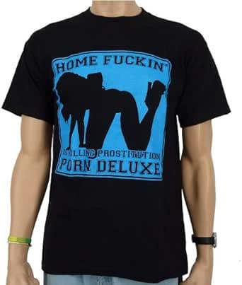 Porn Deluxe - Home fucking is killing prostitution T-Shirt, schwarz