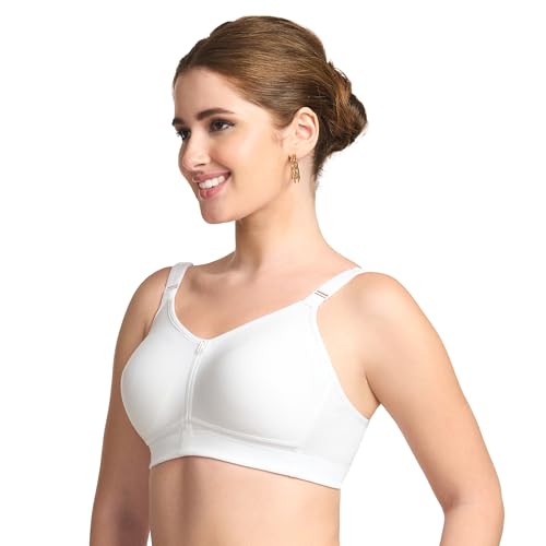 Image of TRYLO Riza T-FIT Women's Non-Padded,Non-Wired,Full Coverage,Seamless 100% Cotton Feel Fabric Bra Available in Multicolor