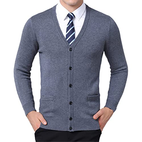 Cardigan en tricot col en V décontracté pour vos sorties en ville