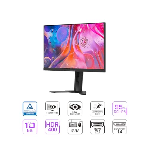 Image of GIGABYTE - M27Q Advanced (US) - 27 inch SS IPS Gaming Monitor - QHD 2560x1440-180Hz - 1ms MPRT - AMD FreeSync - Type C KVM - HDMI, DP, Type C - Height Adjustable - Black