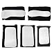XUX 5Pcs Mirror Photography Double-Sided Mirrors Glass Material Oral Reflector Tools