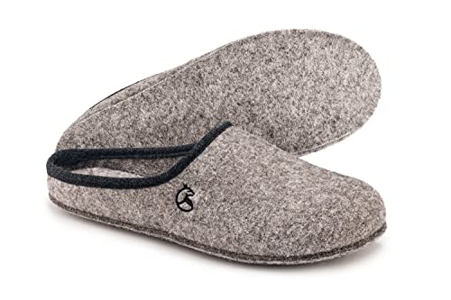 ESTRO Filzpantoffeln Herren mit Filzsohle - Hausschuhe Herren...
