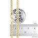Nuragold 14k Real Yellow Gold Solid Miami Cuban Link 4mm Chain Bracelet (7