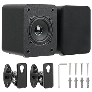 Saiyin Wall Mount Passive Speakers, Indoor Rear Surround Sound Speakers, Stereo Speakers for Midrange & High-Frequency, Passive Bookshelf Speakers for Home Theater, Receiver or Amplifier Required - Les Beatles, Paul McCartney, John Lennon, RIngo Starr, George Harrison