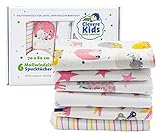 Waschbar bis 60°, Trockner geeignet. Vor dem ersten Gebrauch waschen und bügeln. Bügeln macht alle Mullwindeln grundsätzlich weicher und formbeständiger. Mit jedem Waschgang werden sie noch weicher und saugfähiger.