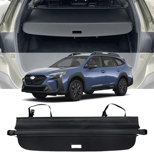 Cargo Cover Compatible with 2020-2025 Subaru Outback Accessories Retractable Rear Trunk Security Cover Shielding Shade Subaru Outback Cargo Cover 2020 2021 2022 2023 2024 2025 (Black)