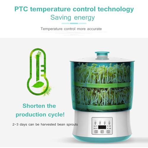Machine à germes de soja kit germination triple layer pour graines bio - 5