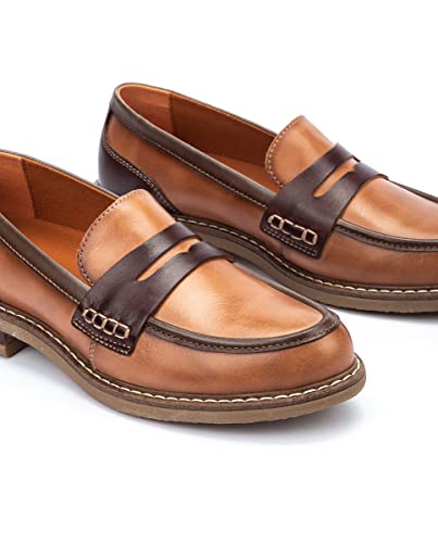 Image of PIKOLINOS Aldaya W8J-3541 Women's Loafers - Premium Calfskin Leather Slip-On - Lightweight Comfort, Removable Insole, Medium & Wide Width Ergonomic Everyday Support