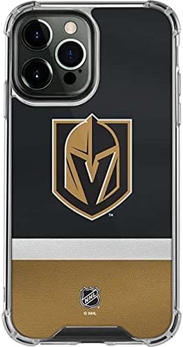 Skinit Clear Phone Case Compatible with iPhone 13 Pro Max - Officially Licensed NHL Vegas Golden Knights Jersey Design
