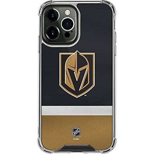 Skinit Clear Phone Case Compatible with iPhone 13 Pro Max - Officially Licensed NHL Vegas Golden Knights Jersey Design