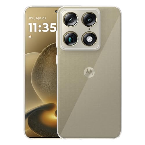 Image of Amazon Brand - Solimo for Moto Signature 5G Premium Transparent Soft Silicon Crystal Clear Back Cover [Transparent]