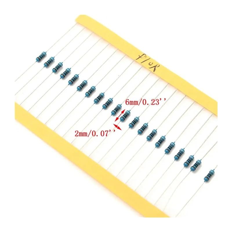 3120pcs 156 Value 1/4 watt Metal Film Resistor Assorted Kit,1% Resistor Samples Pack 1 ohm-10M ohm DIY Electronic Components Set