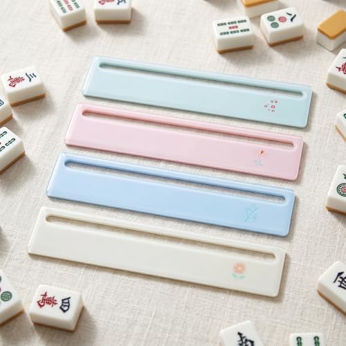 Qianyu 4Pcs Mahjong Line Finder Juego de Mesa miniatura 6