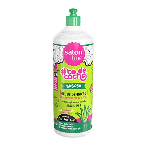 Salon Line - Linha Tratamento (#ToDeCacho) - Gel de Babosa {E De Ativacao Que Eu Gosto!} 1000 Ml - (Salon Line - Treatment (#IHaveCurls) Collection - {I Love Activating} Aloe Vera Gel 33.81 Fl Oz)