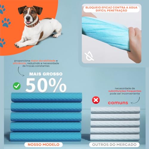 Tapete Higiênico Cachorro Cães Premium 100 Unidades 33x45cm