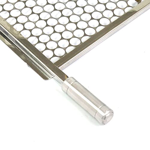 Grelha Moeda Inox Chapa Grossa C/Aba 47x43 Churrasco GML550