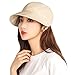 Vikodah Quick Dry Baseball Hat Fashion Summer Outdoor Wide Brim Bucket Hat Adjustable for Women Girls (as1, Alpha, one_Size, Beige)