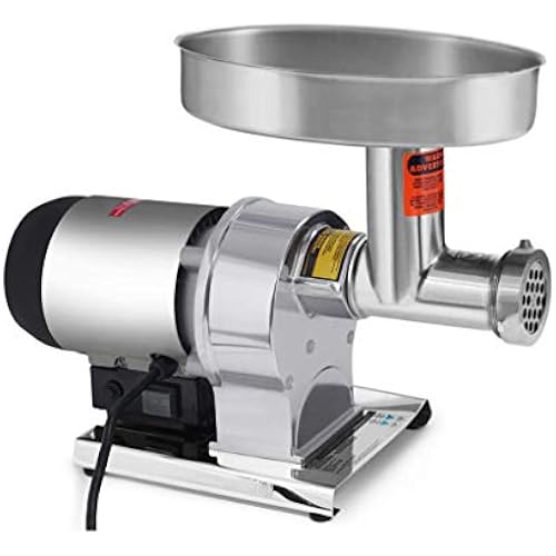 Weston Butcher Series Electric Meat Grinder & Sausage Stuffer, Commercial Grade, 0.75 HP and 560 Watts, 9 lbs per minute, Stainless Steel (09-1201-W)
